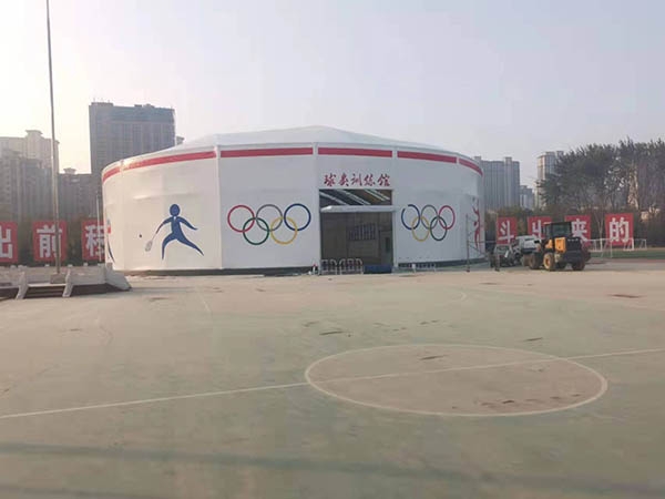 河北保定学校全封闭体院馆建筑面积6000㎡