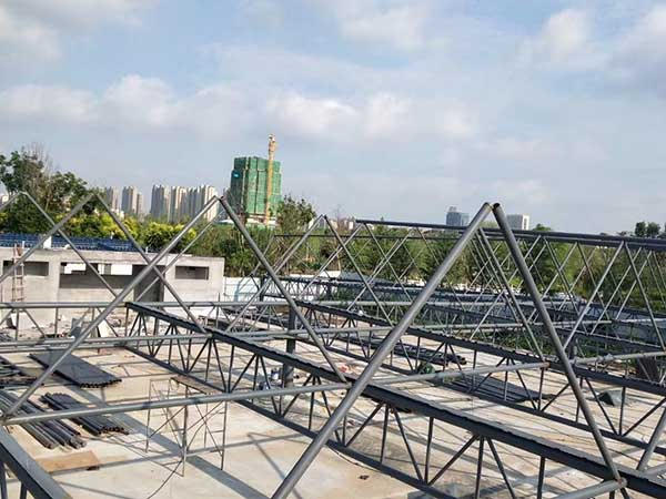 淄博齐盛湖公园球场膜结构遮阳棚建筑面积3200㎡